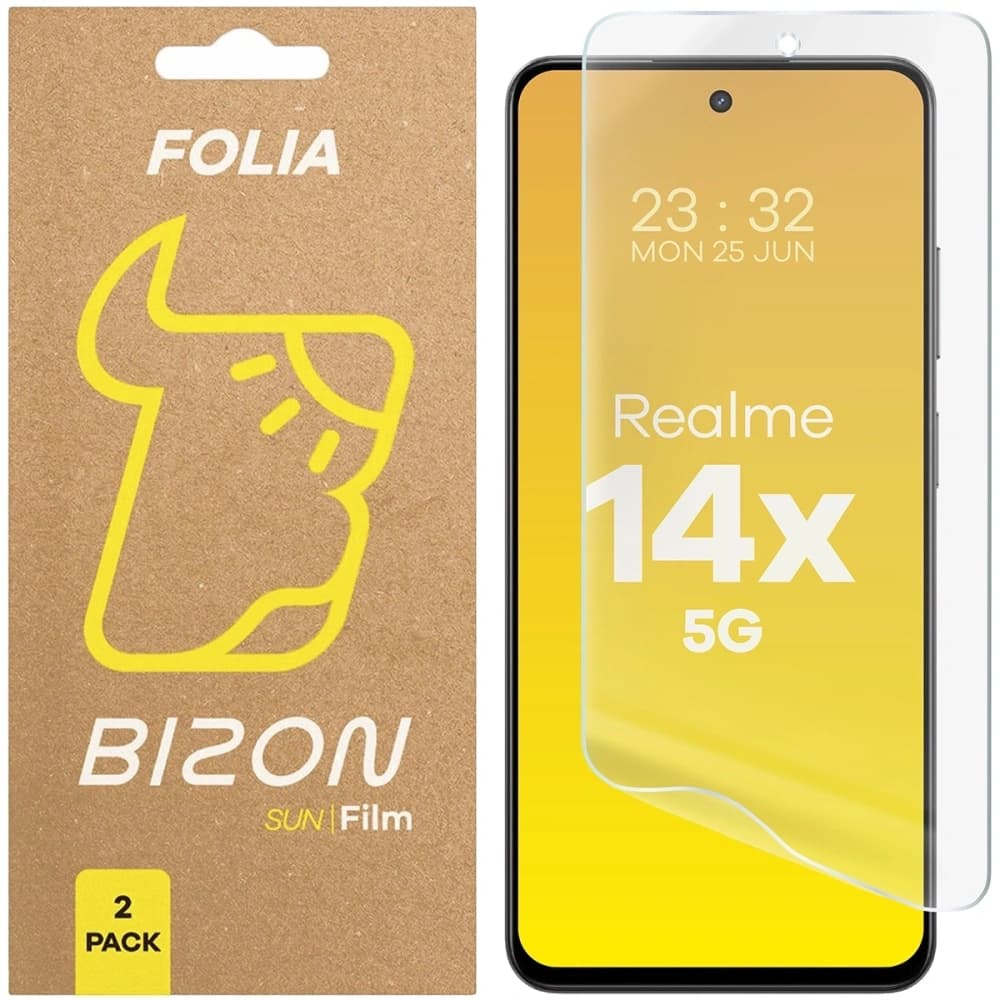 Bizon Glass Film Sun Realme 14x 5G [2 PACK] - 1