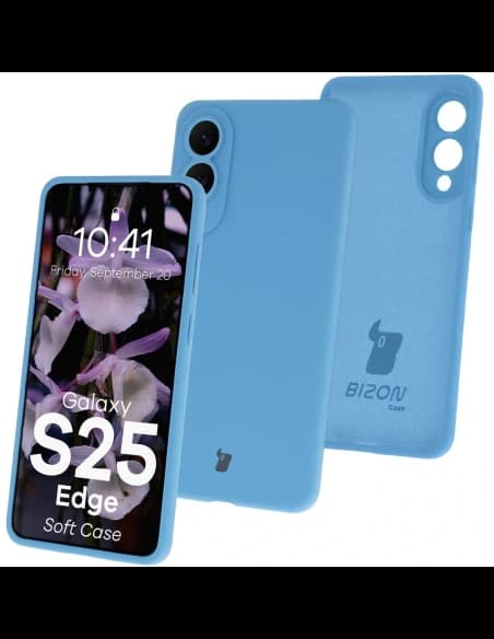 Bizon Soft Case Samsung Galaxy S25 Edge modrý