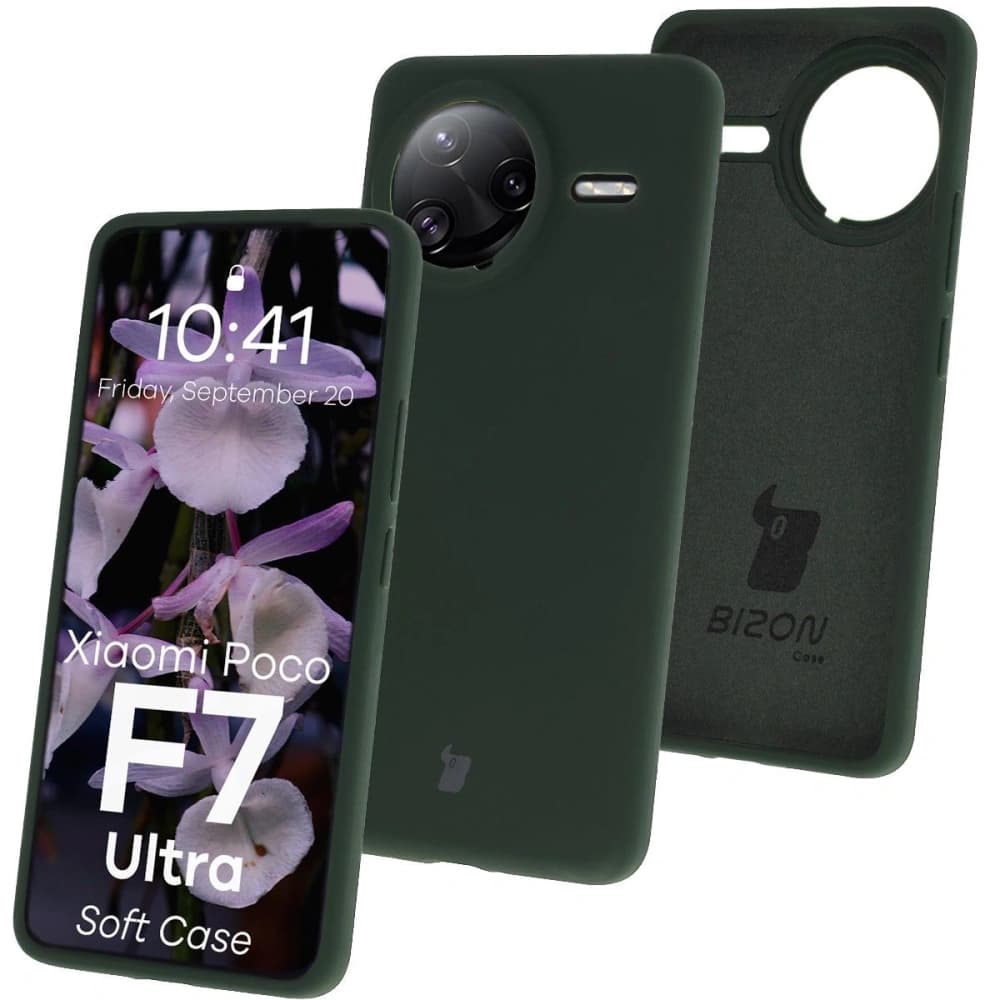 Bizon Soft Case Xiaomi POCO F7 Ultra dunkelgrün - 1