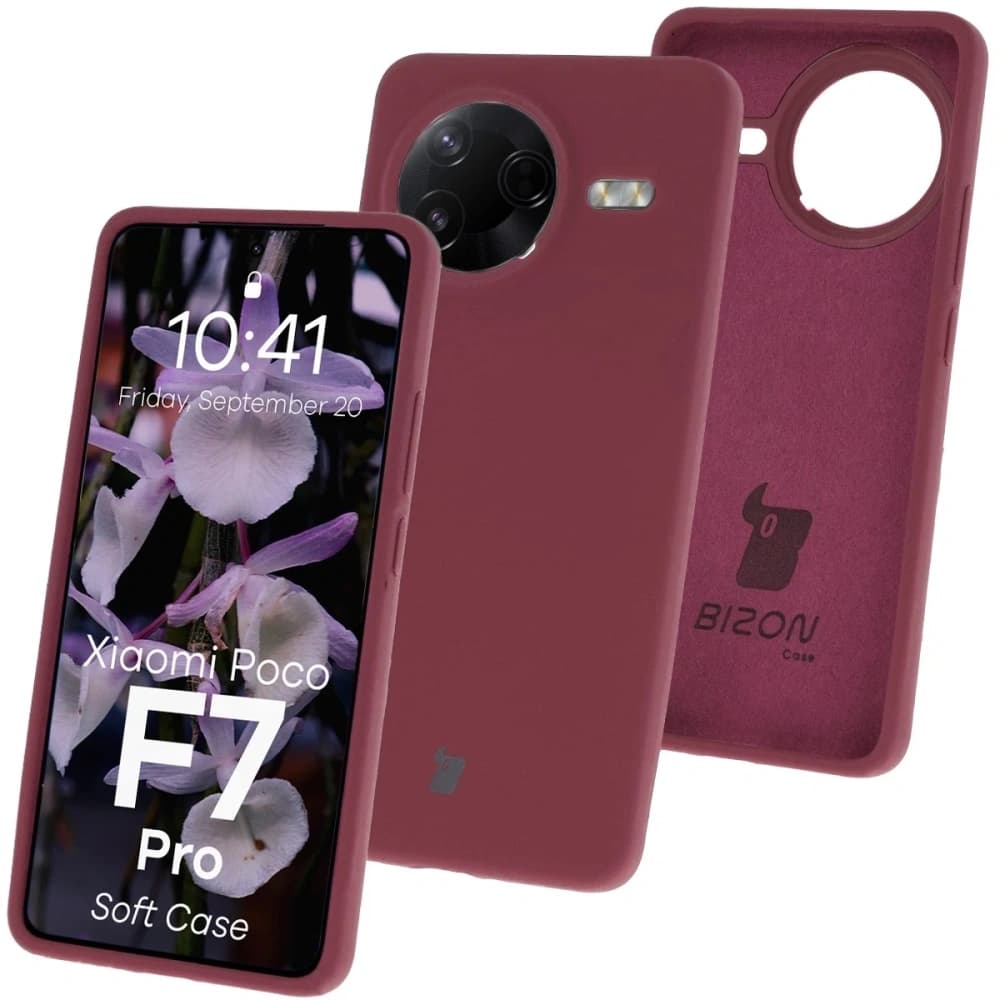 Bizon Soft Case Xiaomi POCO F7 Pro sötétlila