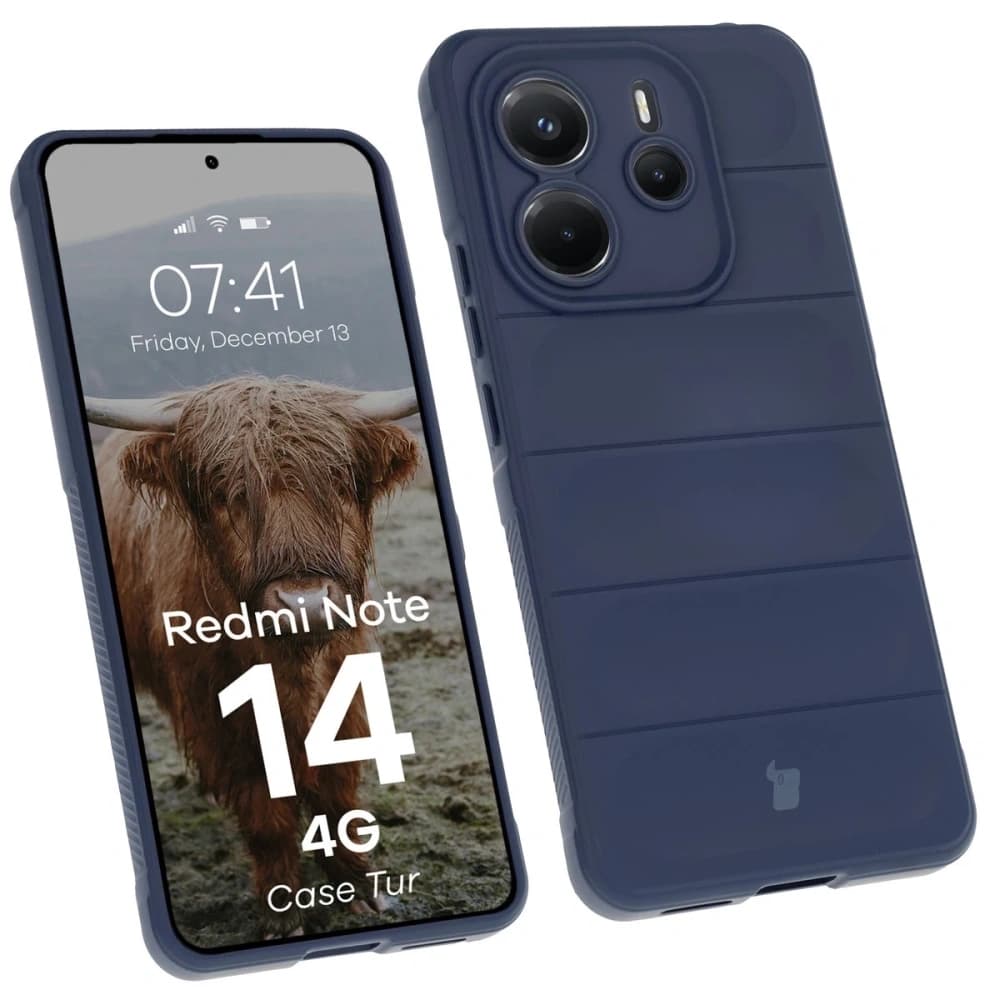 Husă Bizon Tur pentru Xiaomi Redmi Note 14 4G albastru închis