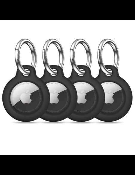 Tech-Protect Rough Apple AirTag 1 / 2 Negru [4 PACHET]