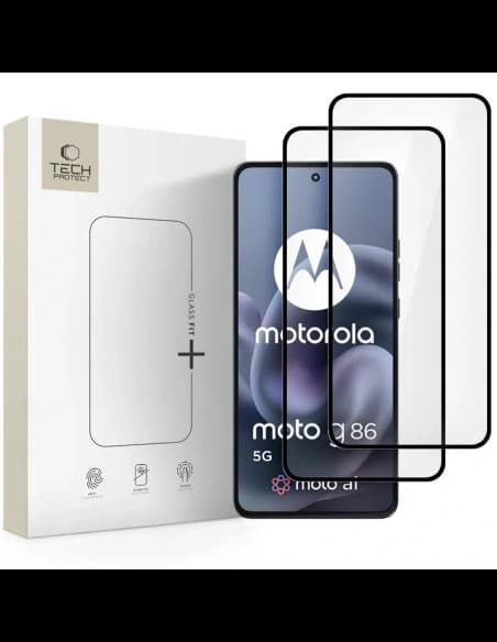 Tech-Protect Glass Fit+ Motorola Moto G86 5G / G86 5G Power Schwarz [2 PACK]