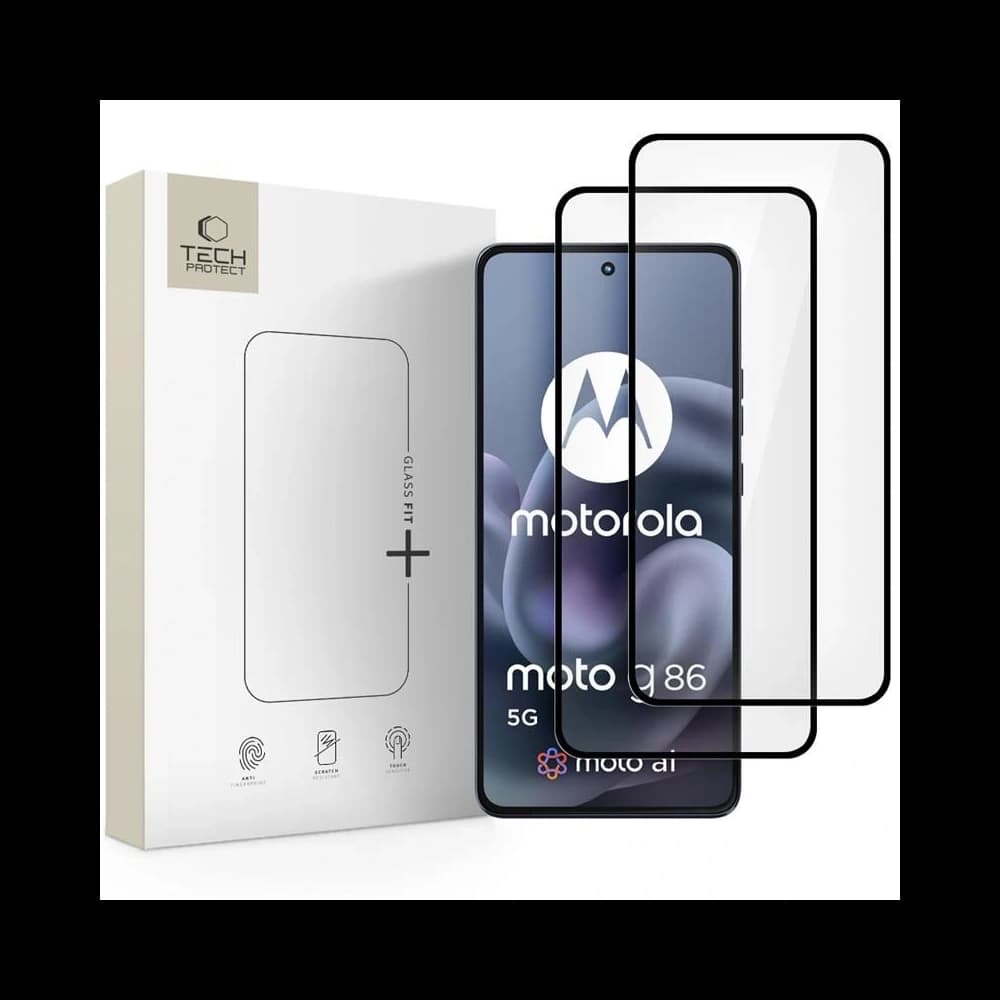 Tech-Protect Glass Fit+ Motorola Moto G86 5G / G86 5G Power Negru [2 PACHET] - 1