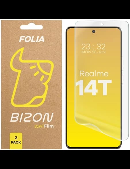 Bizon Glasfolie Sonne Realme 14T 5G [2 PACK]