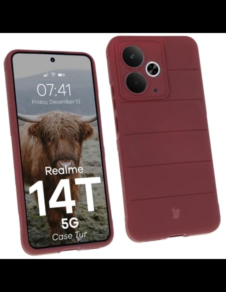 Bizon Case Tur Realme 14T 5G bordeaux