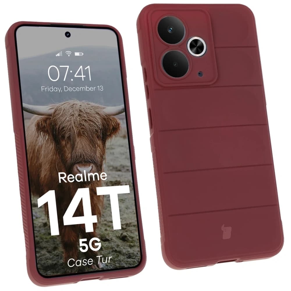 Bizon Case Tur Realme 14T 5G bordeaux