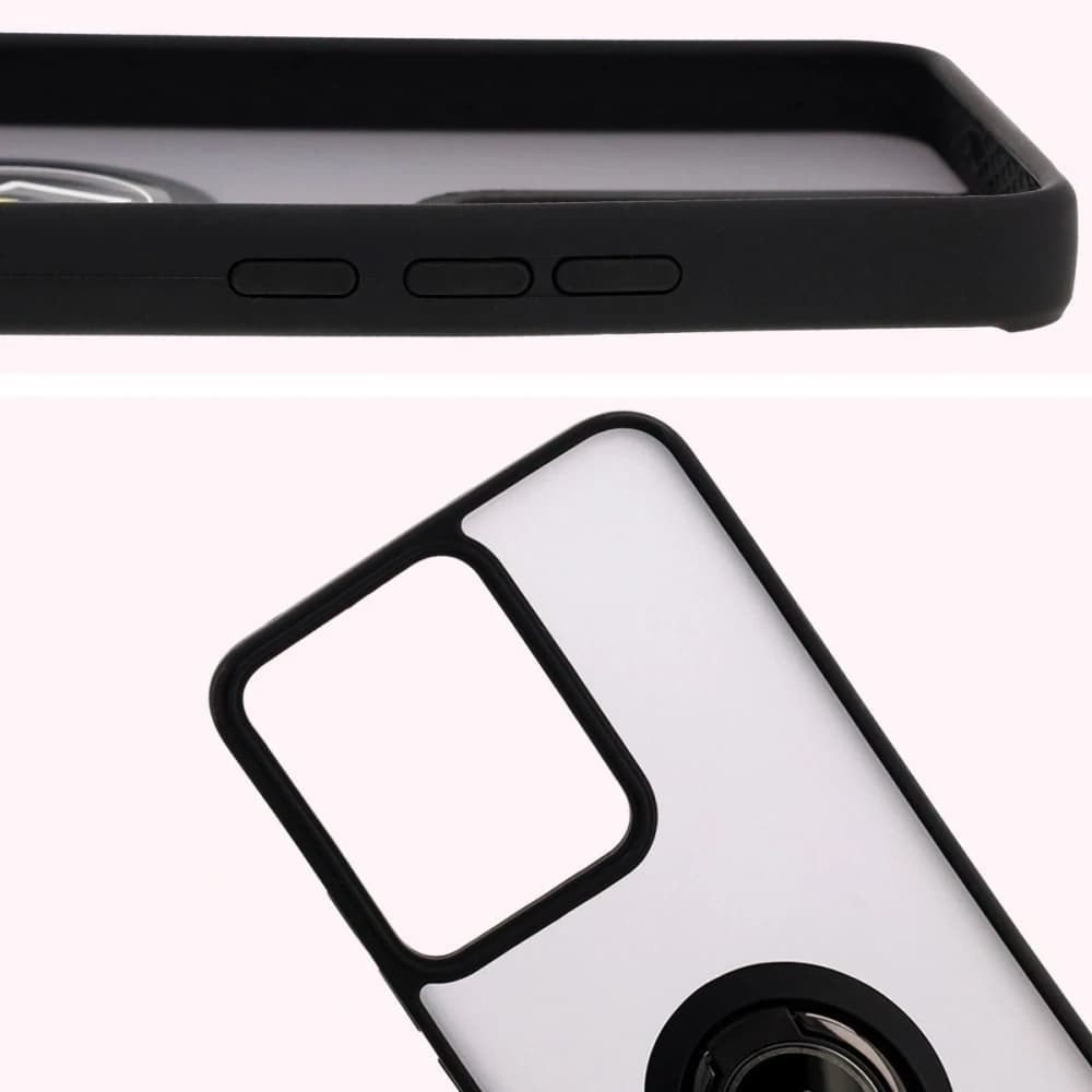 Bizon Case Hybrid Ring Realme 14 5G / 14T 5G kouřový s černým rámem - 3