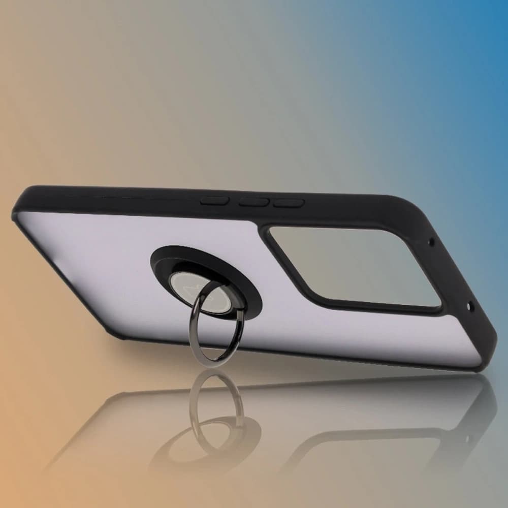 Bizon Case Hybrid Ring Realme 14 5G / 14T 5G kouřový s černým rámem - 6