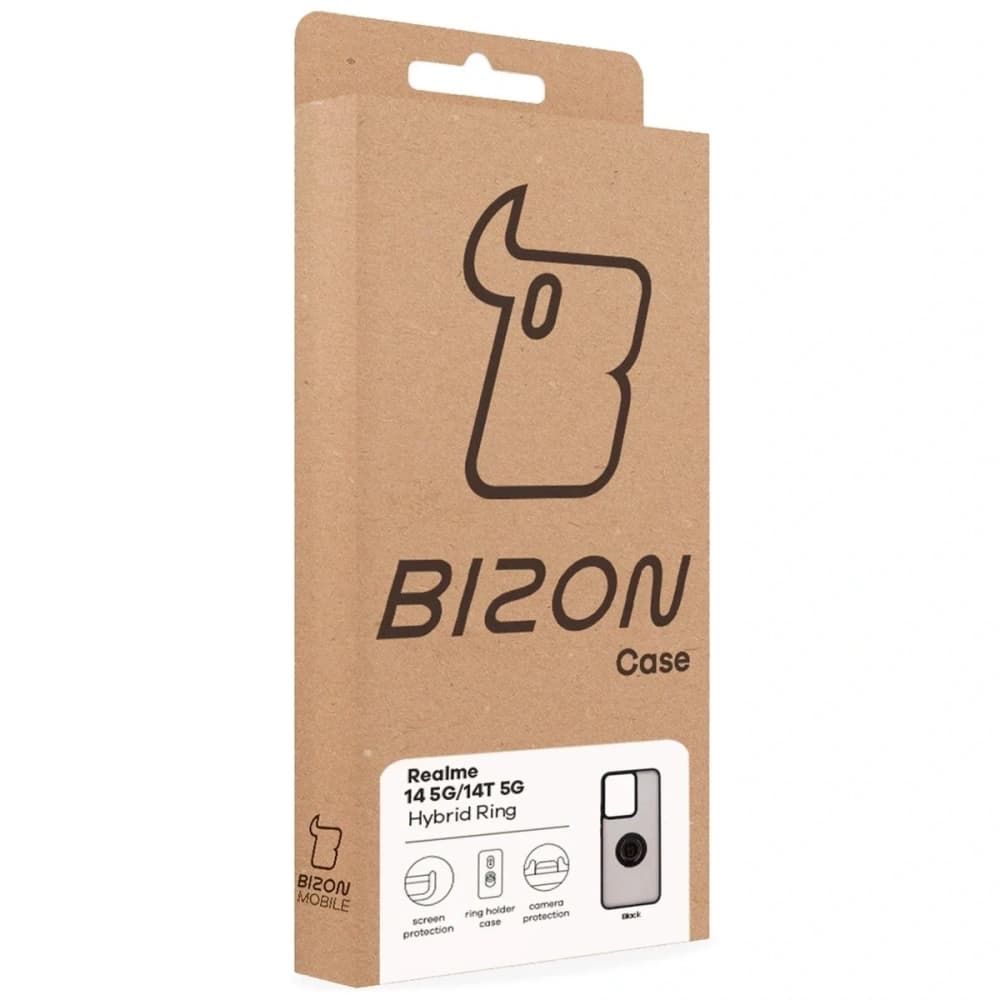 Bizon Case Hybrid Ring Realme 14 5G / 14T 5G kouřový s černým rámem - 7