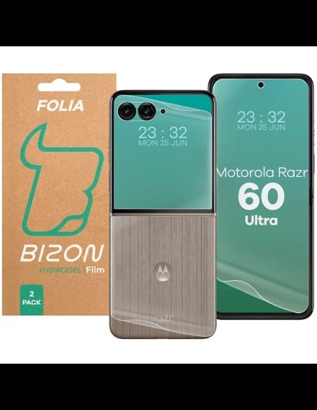 Set de hidrogel Bizon Glass pentru Motorola Razr 60 Ultra
