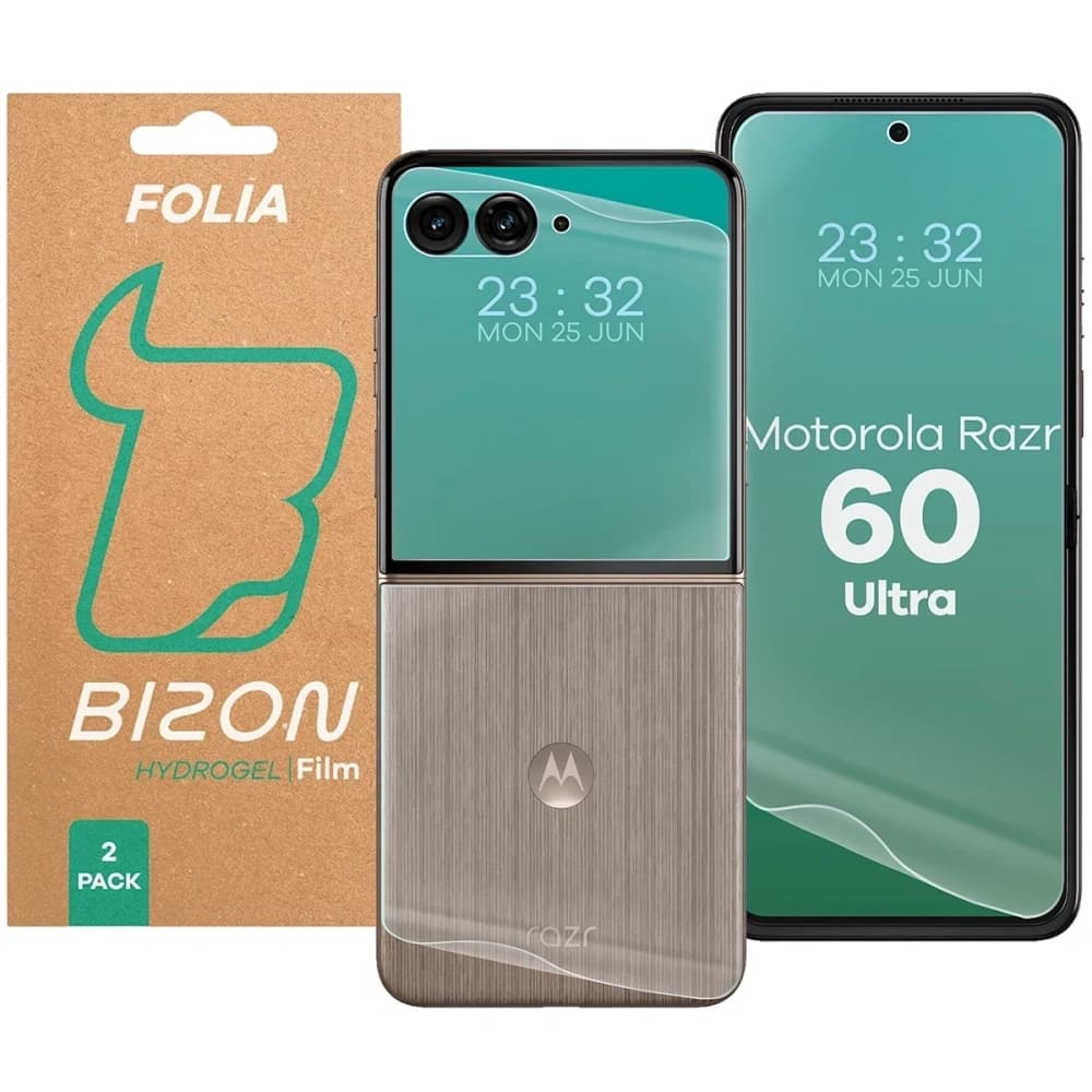 Set de hidrogel Bizon Glass pentru Motorola Razr 60 Ultra