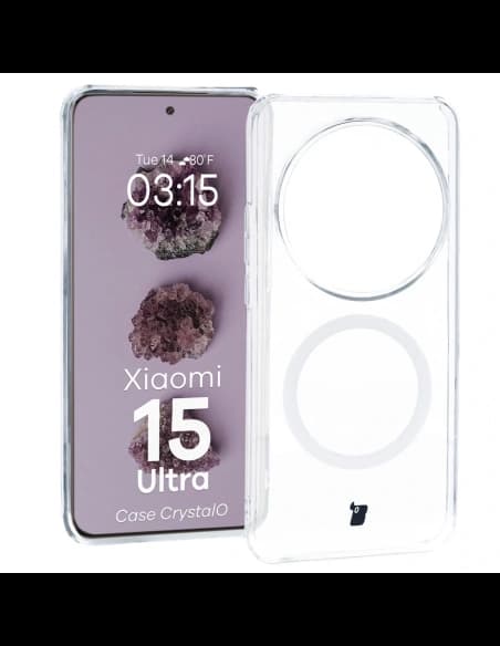 Bizon Case CrystalO Magnetic Xiaomi 15 Ultra clear