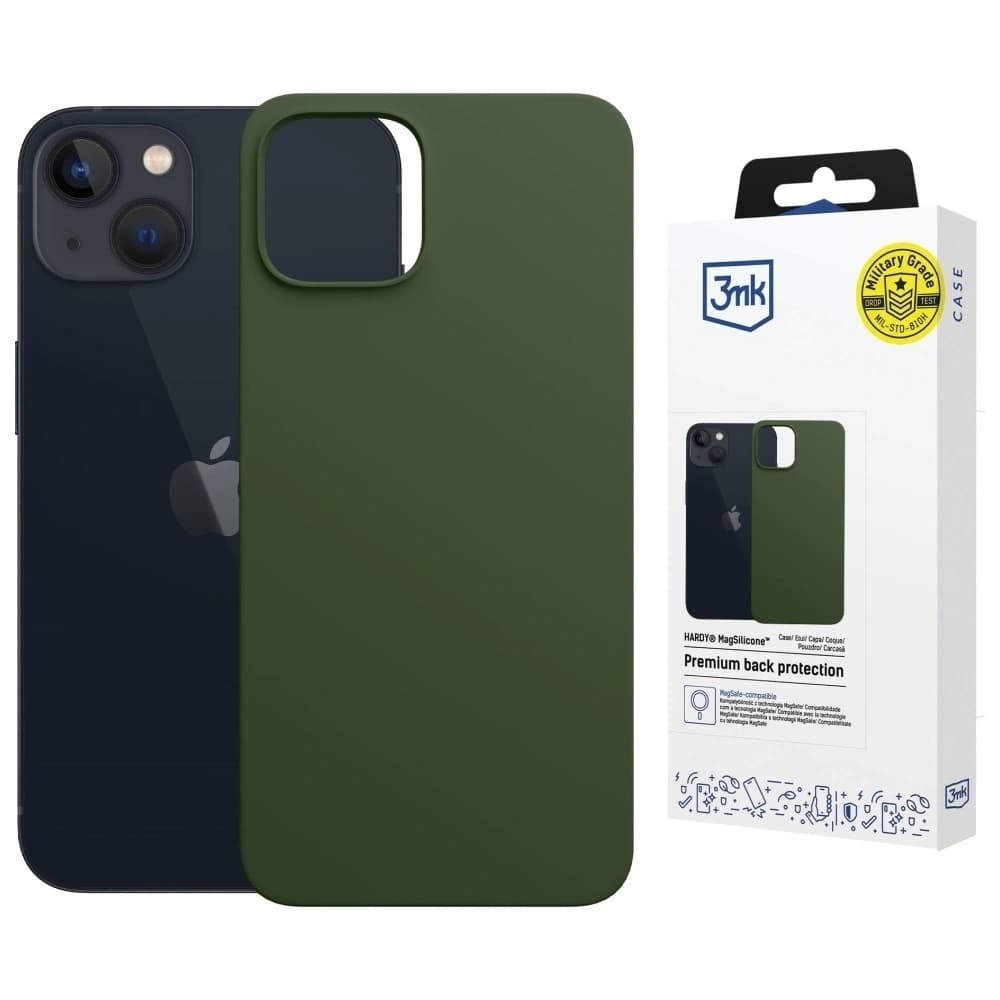 3MK Hardy MagSilicone Apple iPhone 15 Plus dark green