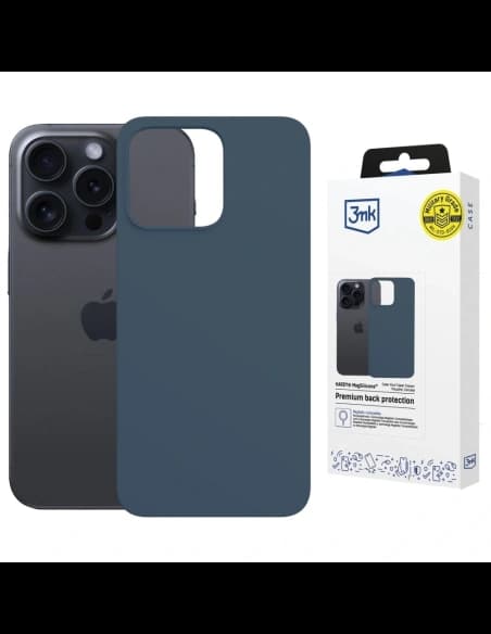 3MK Hardy MagSilicone Apple iPhone 15 Pro Max kék