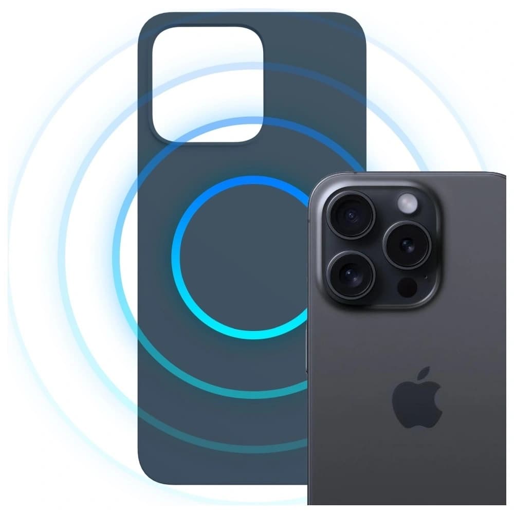 3MK Hardy MagSilicone Apple iPhone 15 Pro Max kék - 3