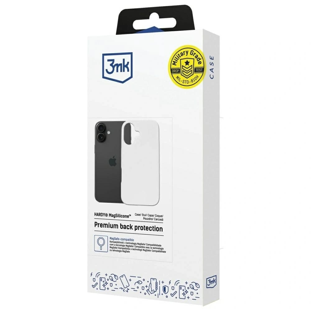 3MK Hardy MagSilicone Apple iPhone 16 Plus alb - 7