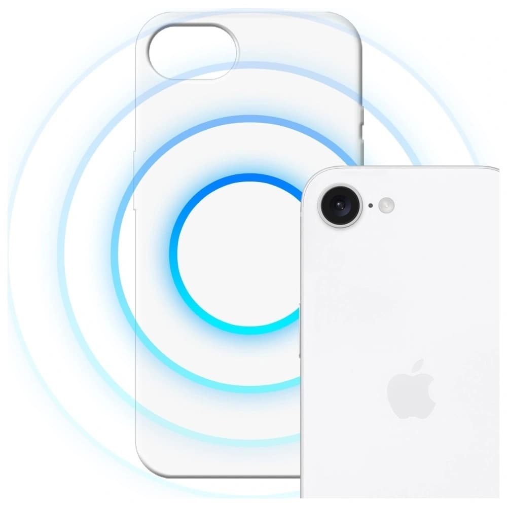 3MK Hardy MagSilicone Apple iPhone 16e alb - 3