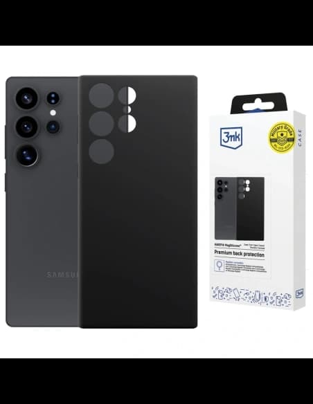 Etui 3MK Hardy MagSilicone do Samsung Galaxy S23 Ultra czarny