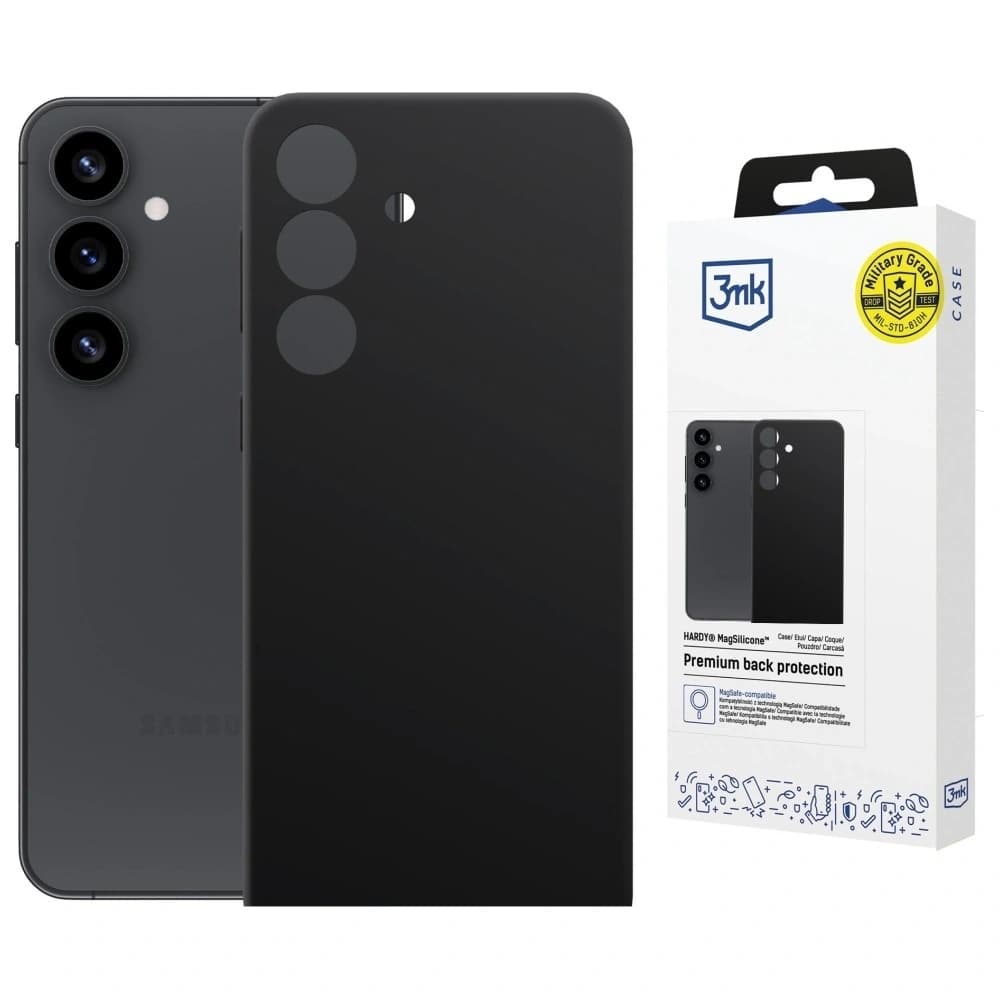 3MK Hardy MagSilicone Samsung Galaxy S24 black - 1