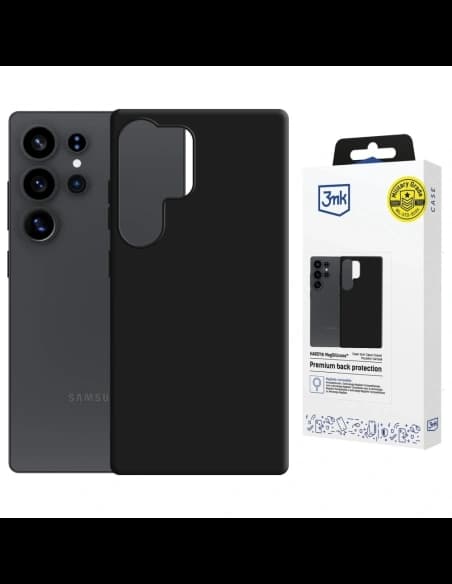 3MK Hardy MagSilicone Samsung Galaxy S25 Ultra černý