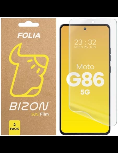 Bizon Glasfolie Sonne Motorola Moto G86 5G [2 PACK]