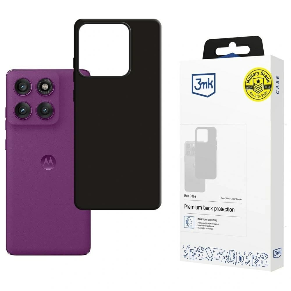 3MK Matt Case Motorola Edge 60 Pro schwarz - 1