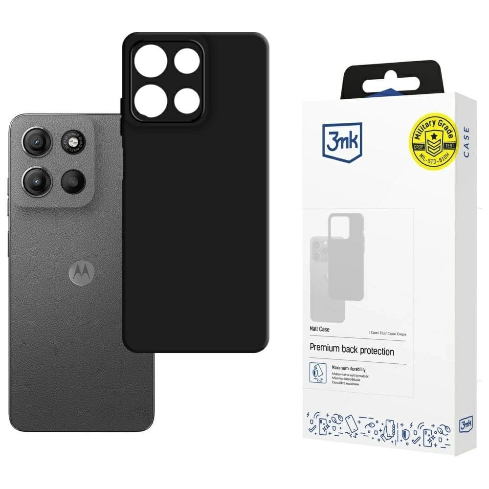3MK Matt Case Motorola Moto G15 / G15 Power černý - 1