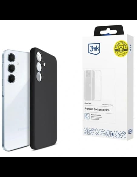 Husa din silicon 3MK pentru Samsung Galaxy A55 5G neagră