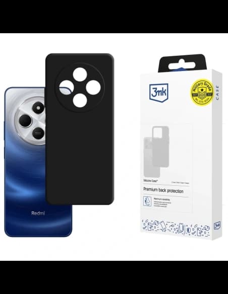 3MK Silikonhülle Xiaomi Redmi 14C / Redmi A4 5G schwarz