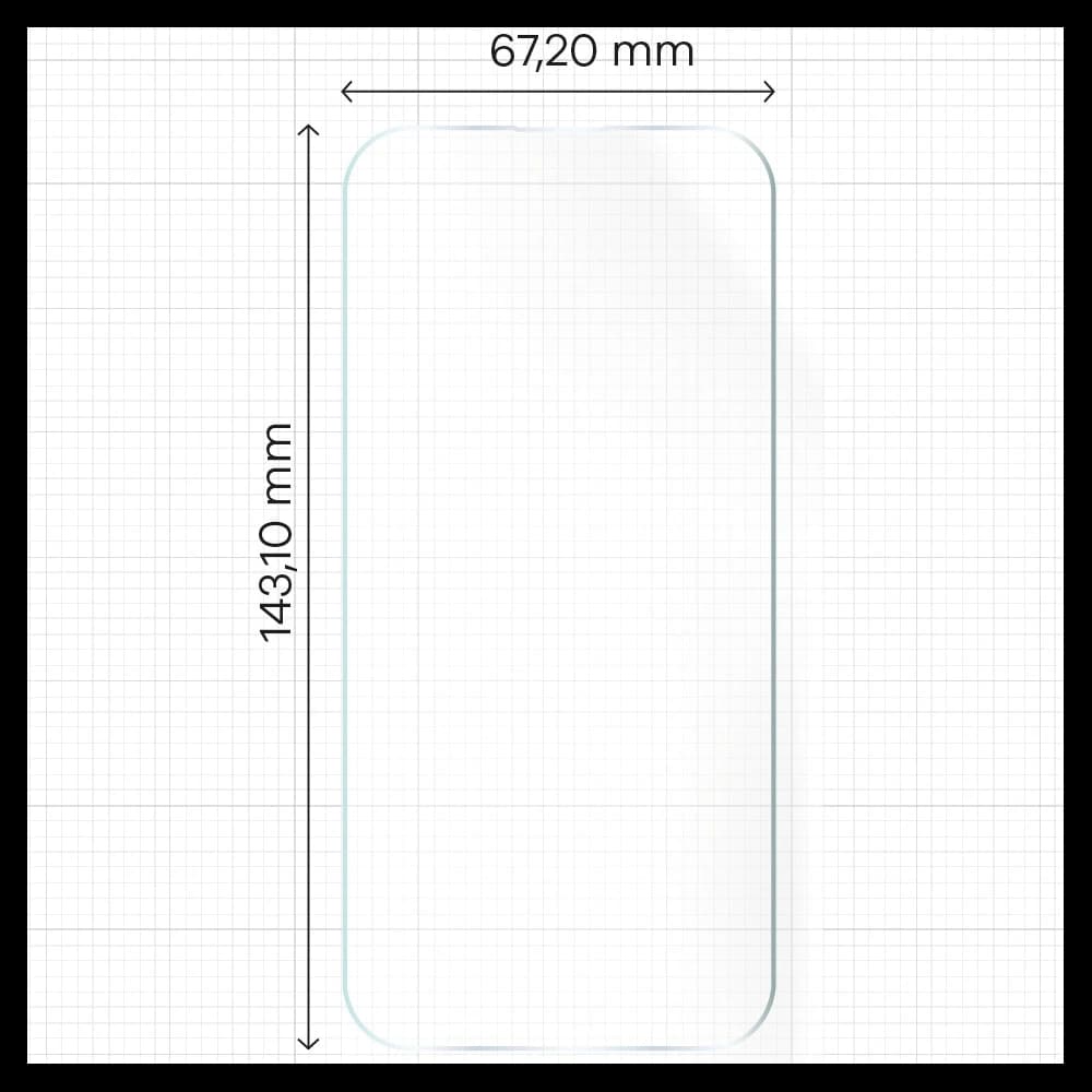 Bizon Glass Hydrogel Elülső Apple iPhone 15 / 15 Pro / 16 [2 CSOMAG] - 2
