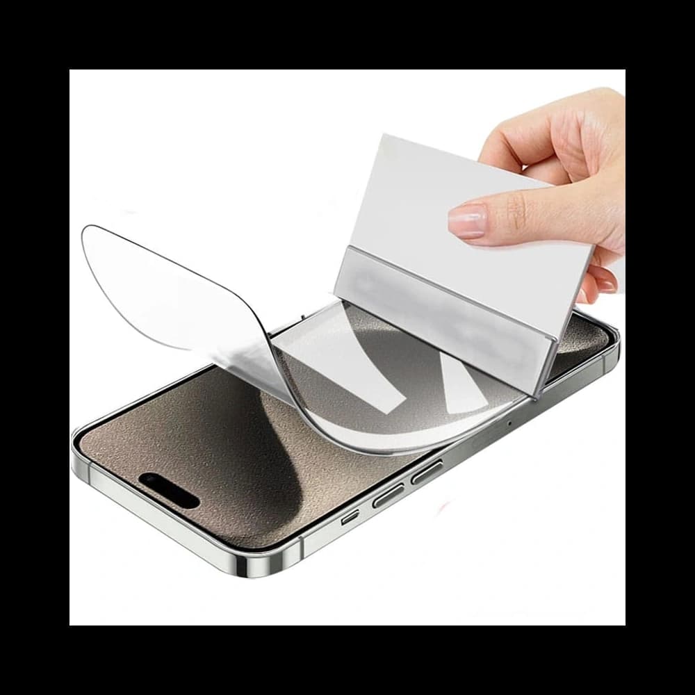 Bizon Glass Hydrogel Elülső Apple iPhone 15 / 15 Pro / 16 [2 CSOMAG] - 6