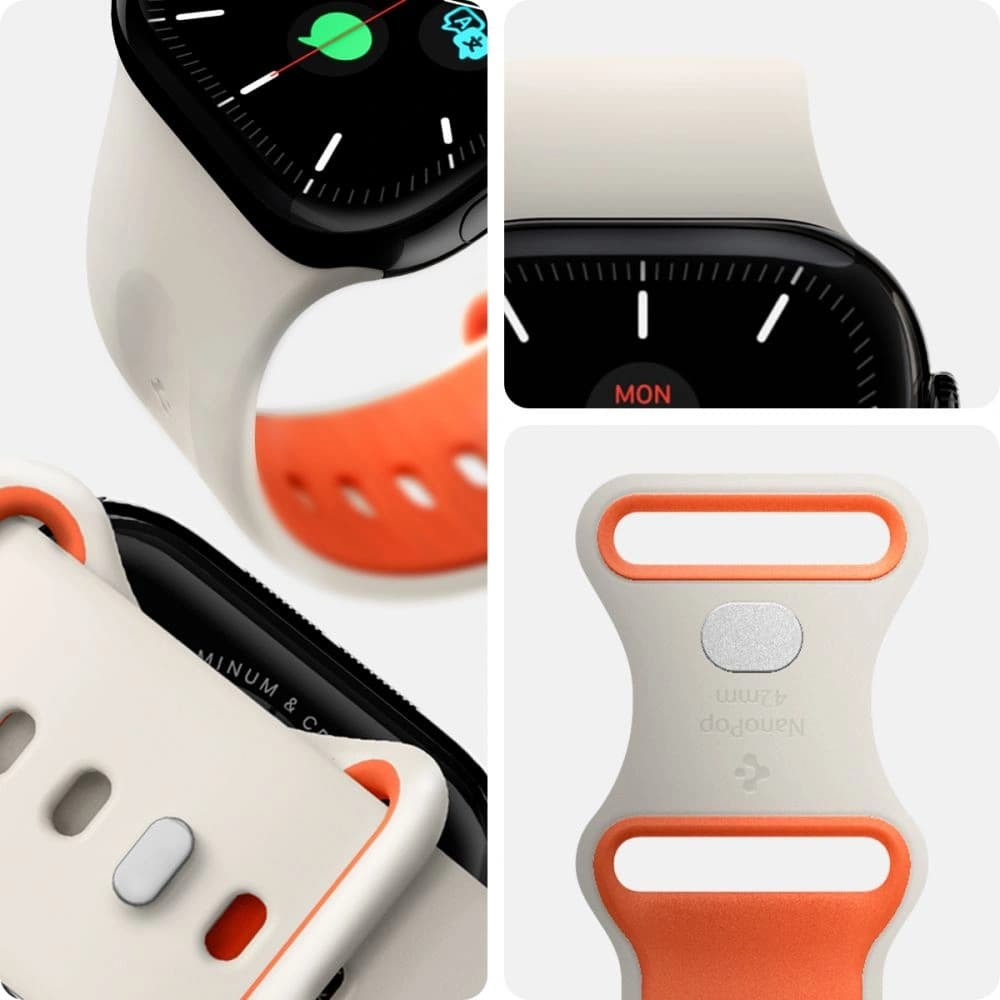 Spigen Nano Pop Apple Watch 6/7/8/9/10/SE 40/41/42mm Orange Beige - 8