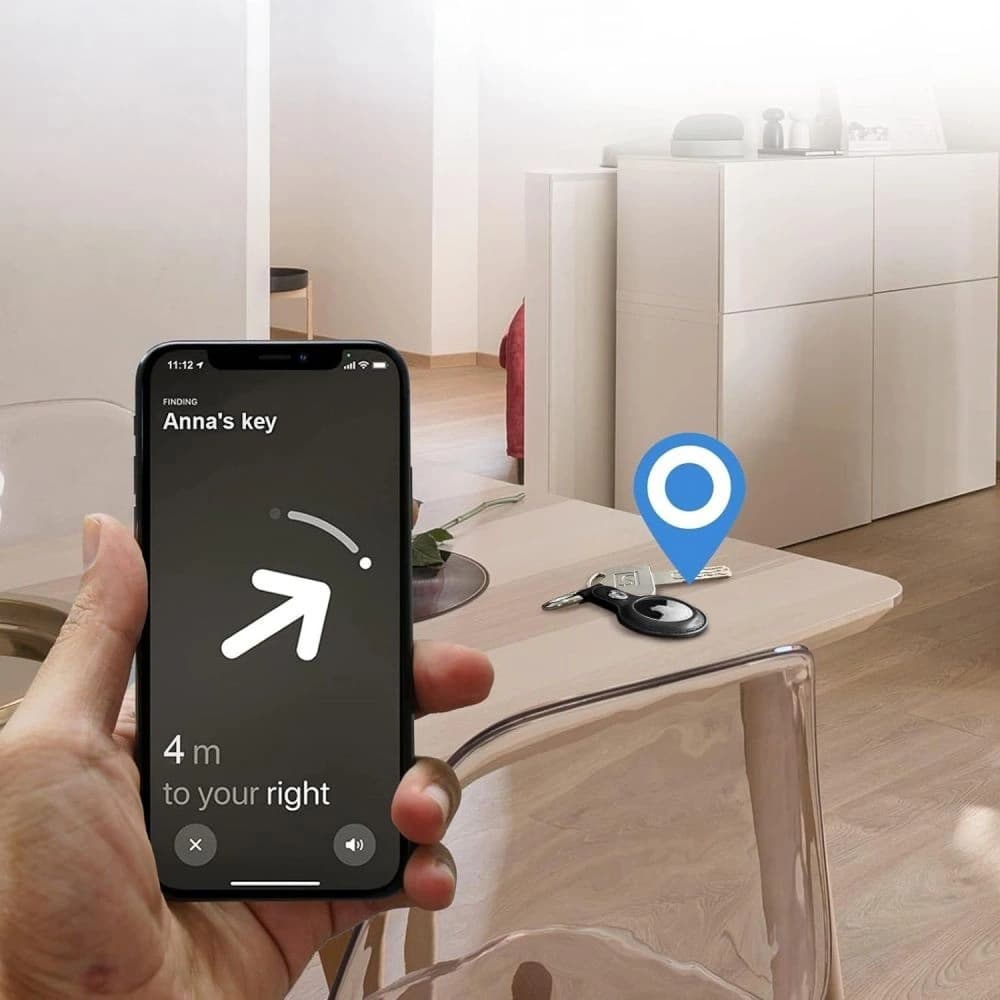 Tech-Protect NaturalFit Apple AirTag 1 / 2 Fekete - 5