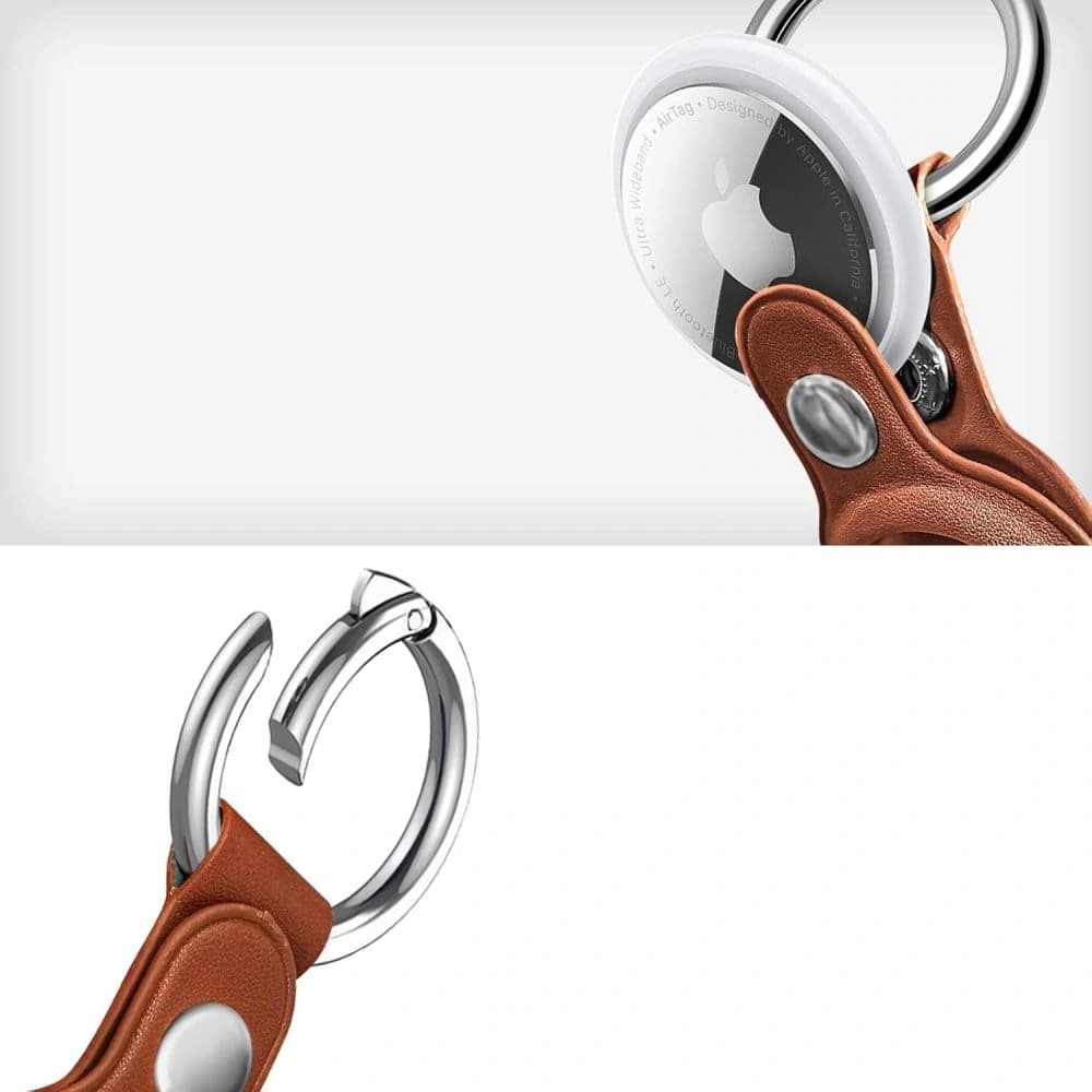 Tech-Protect NaturalFit Apple AirTag 1 / 2 Barna - 2