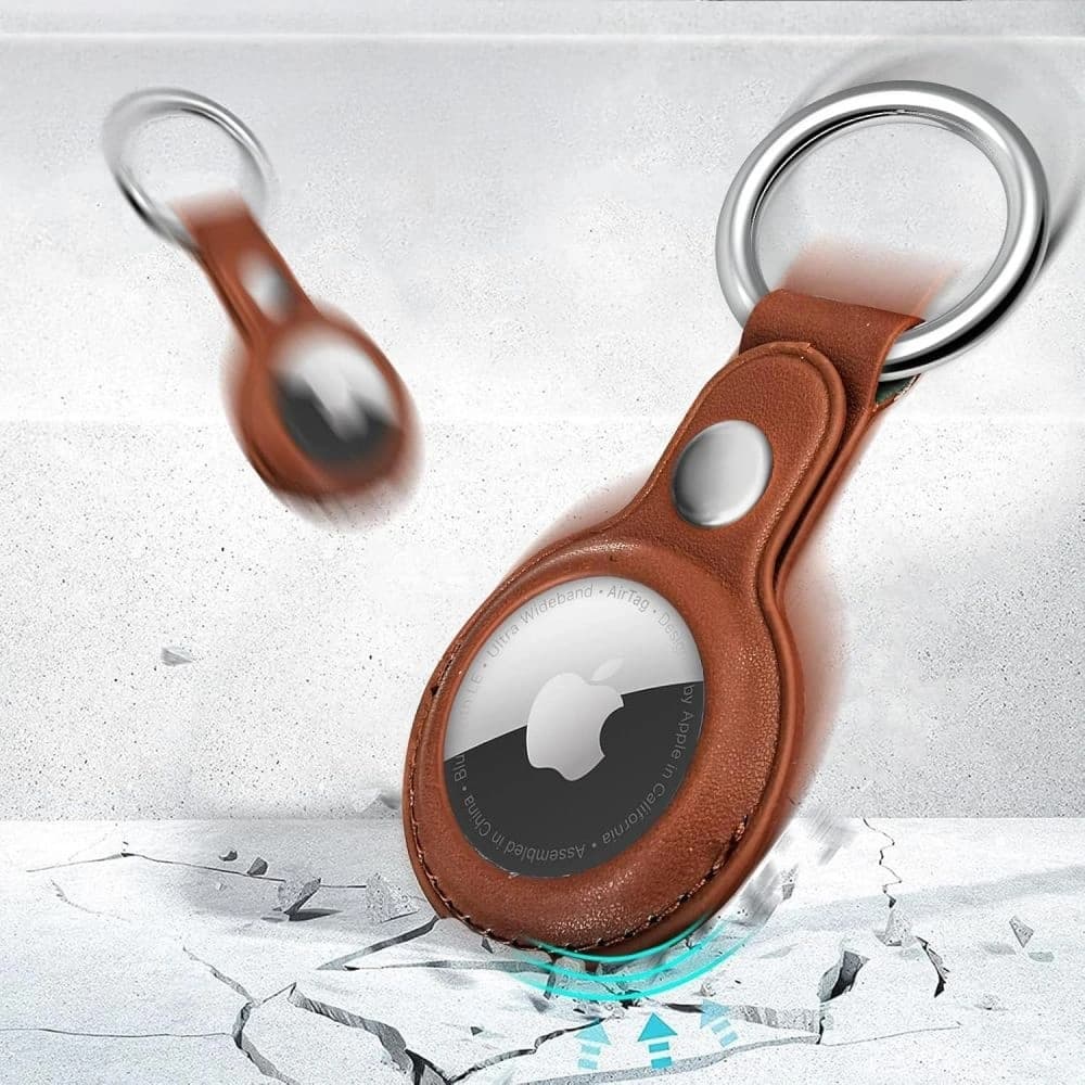 Tech-Protect NaturalFit Apple AirTag 1 / 2 Barna - 4