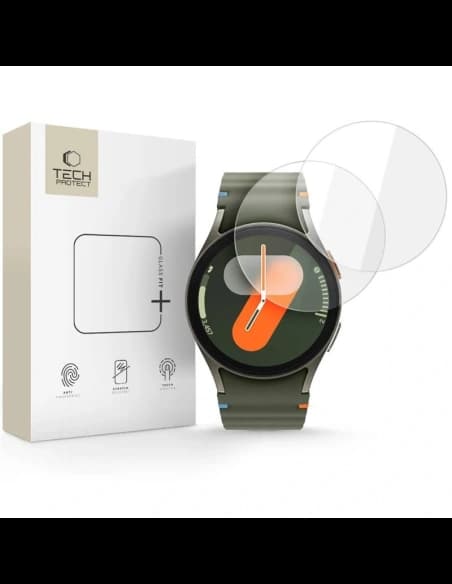 Tech-Protect Glass Fit+ Samsung Galaxy Watch 4/5/6/7/FE 40mm Čirý [2 BALENÍ]