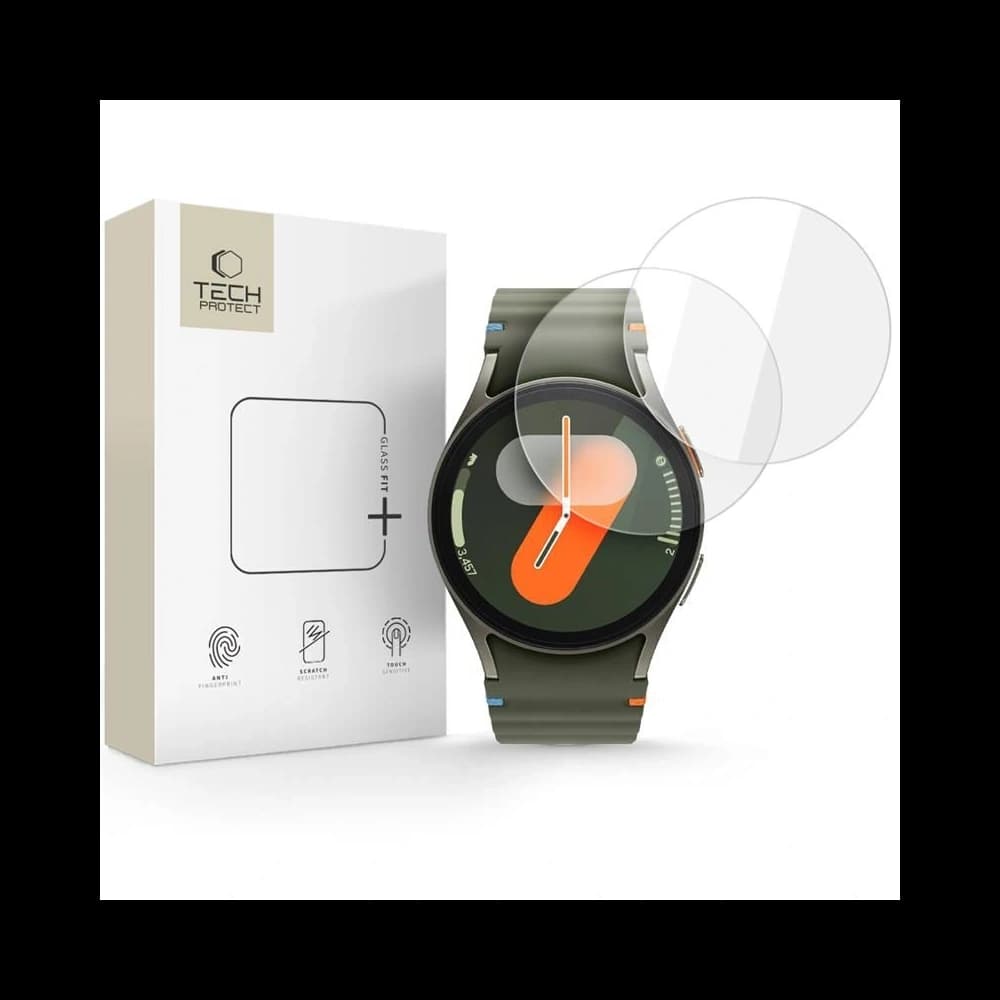 Tech-Protect Glass Fit+ Samsung Galaxy Watch 4/5/6/7/FE 40mm Clar [2 PACHET] - 1