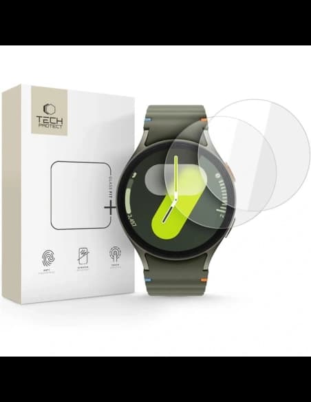 Tech-Protect Glass Fit+ Samsung Galaxy Watch 4/5/6/7 44mm Čirý [2 BALENÍ]