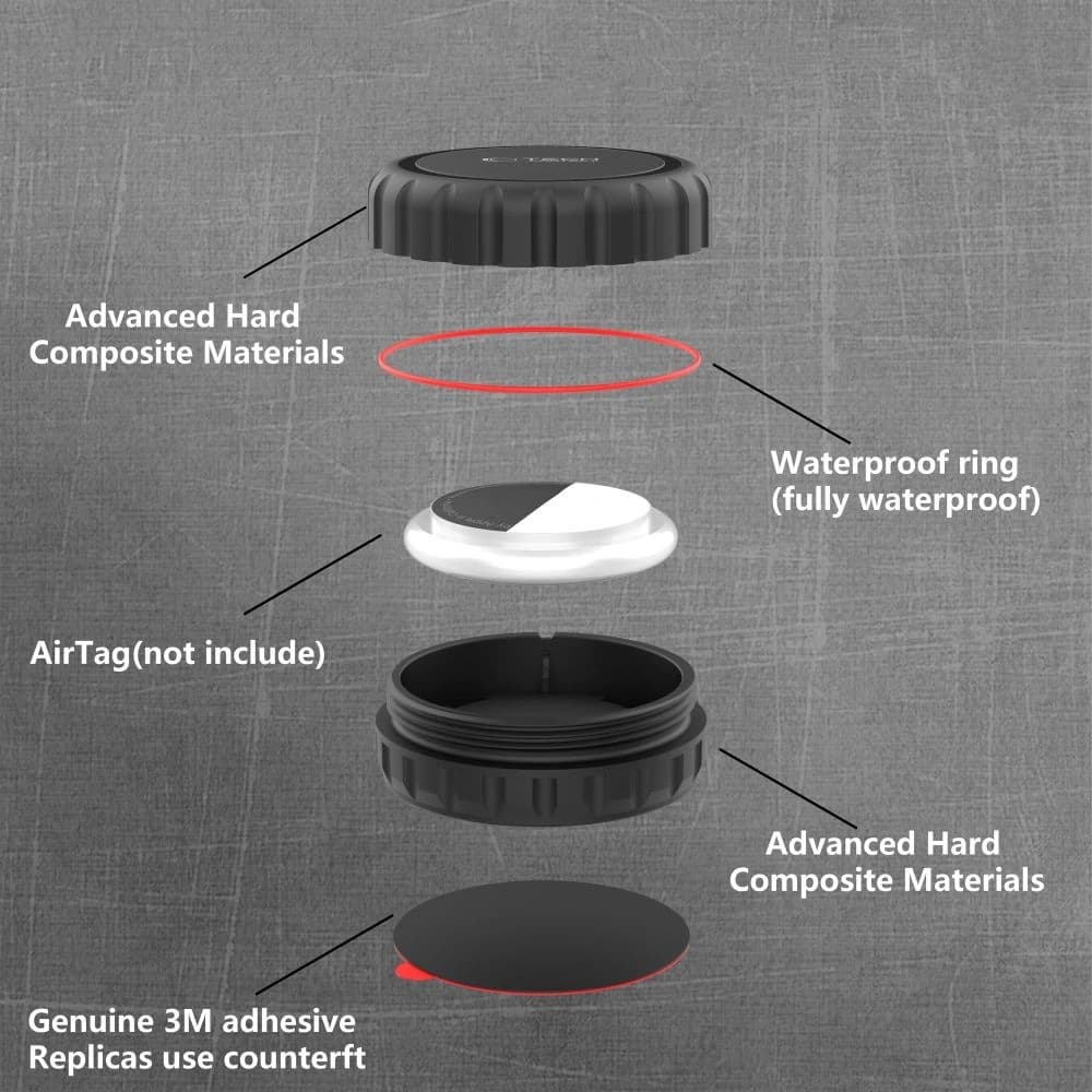 Tech-Protect 3m Pouch Apple AirTag 1 / 2 Černá - 5