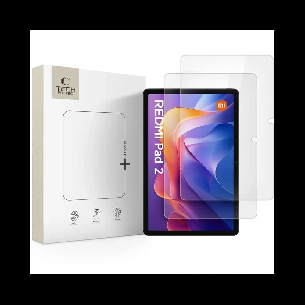 Tech-Protect Glass Fit+ Xiaomi Redmi Pad 2 / SE 11.0 Clear [2 PACK] - 1