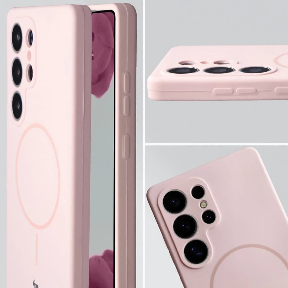 Bizon Soft Case Magnetic Samsung Galaxy S25 Ultra světle růžová - 6