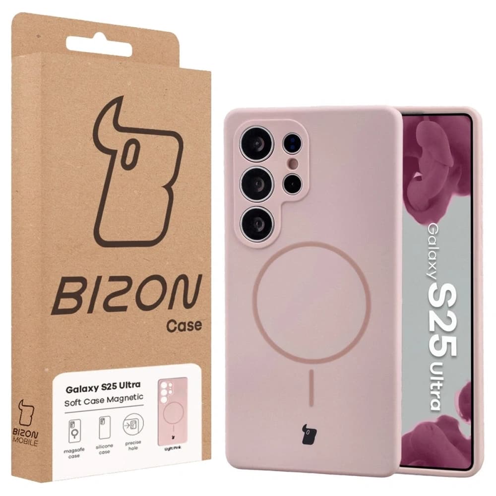 Bizon Soft Case Magnetic Samsung Galaxy S25 Ultra světle růžová - 8