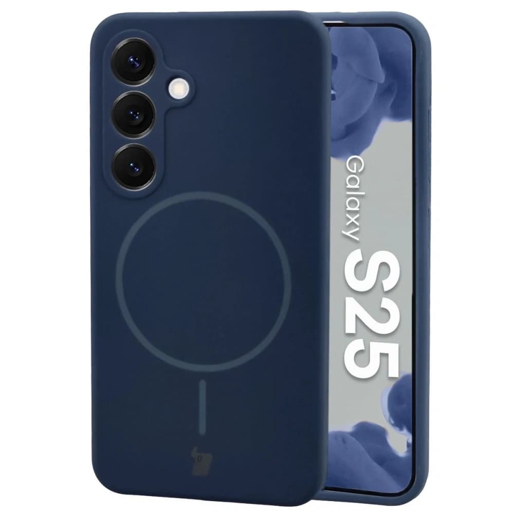 Bizon Soft Case Magnetic Samsung Galaxy S25 námořnická modř - 1
