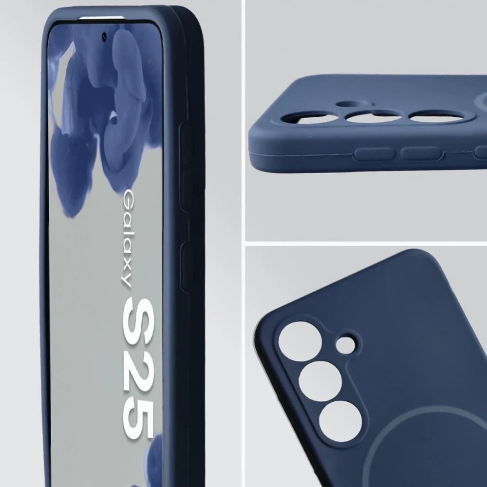 Bizon Soft Case Magnetic Samsung Galaxy S25 námořnická modř - 6
