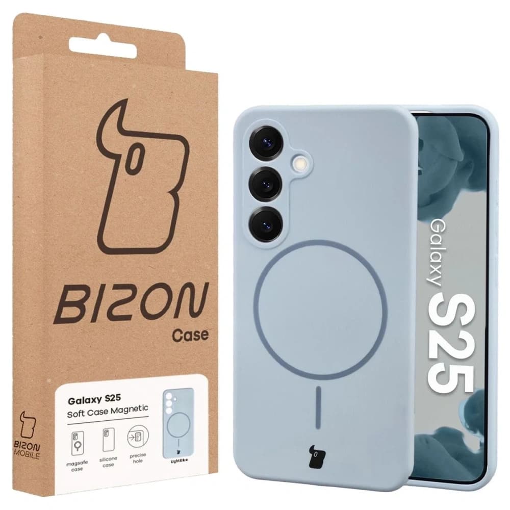Bizon Soft Case Magnetic Samsung Galaxy S25 modrý - 8