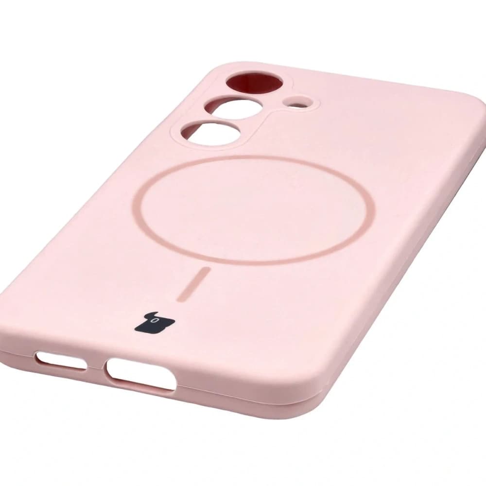 Bizon Soft Case Magnetický Samsung Galaxy S25 světle růžový - 3