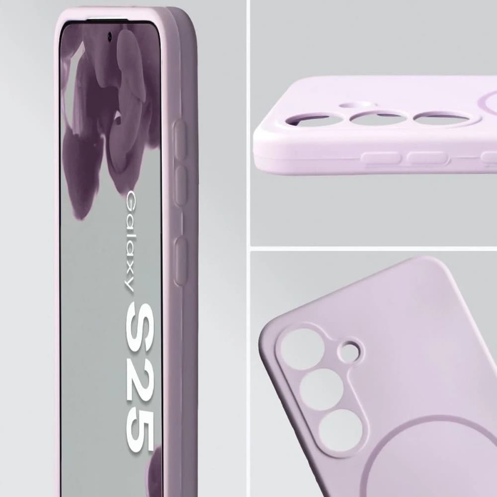 Bizon Soft Case Magnetic Samsung Galaxy S25 světle fialový - 6