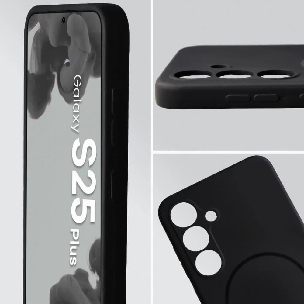 Bizon Soft Case Magnetic Samsung Galaxy S25+ Plus fekete - 6