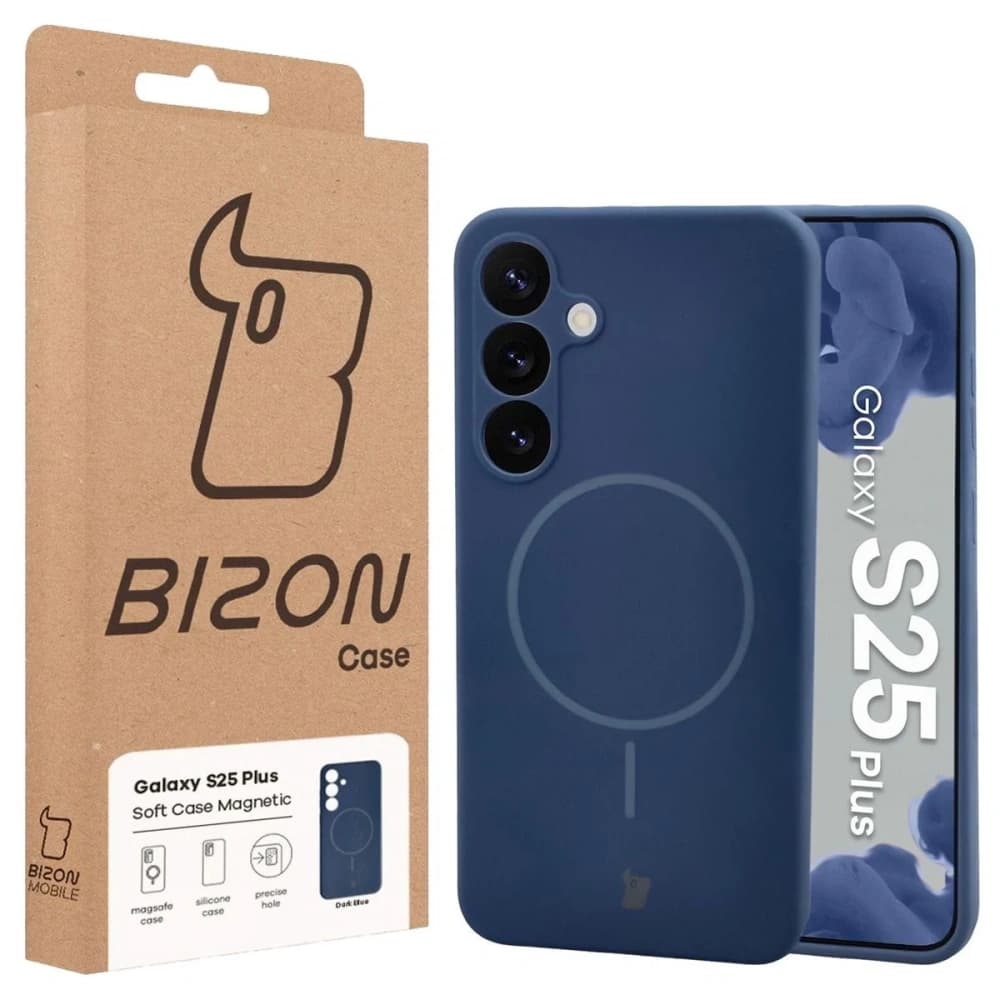 Bizon Soft Case Magnetic Samsung Galaxy S25+ Plus tengerészkék - 8